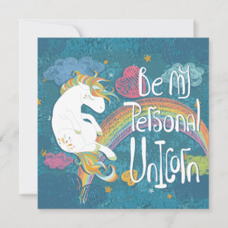 Einhorn Feiertagskarte
