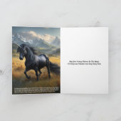 Einhorn Feiertagskarte (Innenseite)