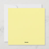 Einhorn Feiertagskarte (Rückseite)