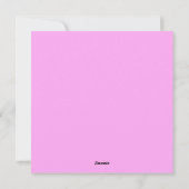 Einhorn Feiertagskarte (Rückseite)