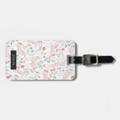 Einhorn-Felder Gepäckanhänger (Vorderseite horizontal)