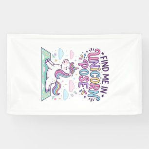 Einhorn Finde mich im Einhorn-Pose-Druck Fertig-PO Banner