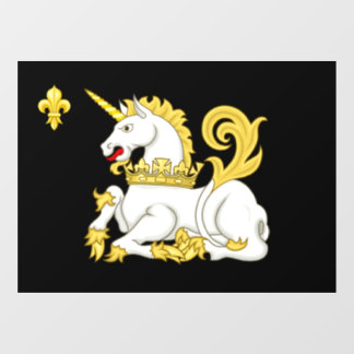 Einhorn-Flagge Fensteraufkleber
