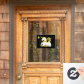 Einhorn-Flagge Fensteraufkleber (Haustür)