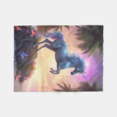Einhorn-Flanelldecke, 76x102 cm Fleecedecke (Vorderseite (Horizontal))