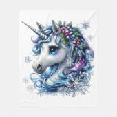 Einhorn Fleecedecke (Vorderseite)