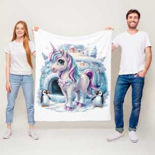 Einhorn Fleecedecke