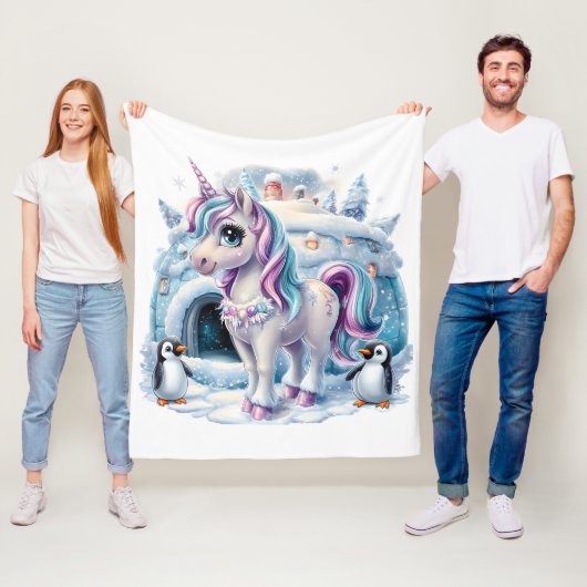 Einhorn Fleecedecke (Beispiel)