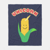Einhorn Fleecedecke (Vorderseite)