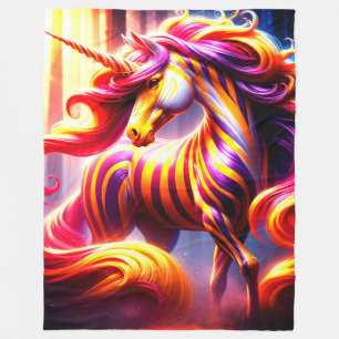 Einhorn Fleecedecke