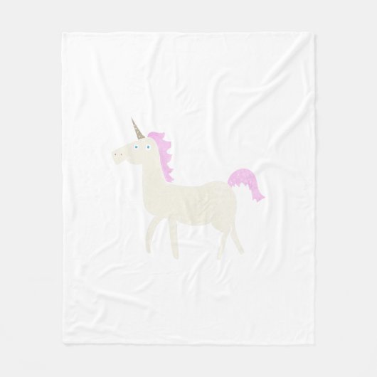 Einhorn Fleecedecke (Vorderseite)