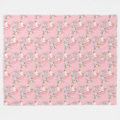 Einhorn Fleecedecke (Vorderseite (Horizontal))