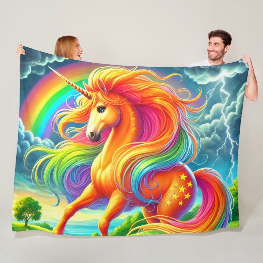 Einhorn Fleecedecke (Beispiel)