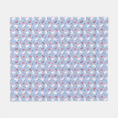 Einhorn Fleecedecke (Vorderseite (Horizontal))