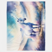 Einhorn Fleecedecke (Vorderseite)