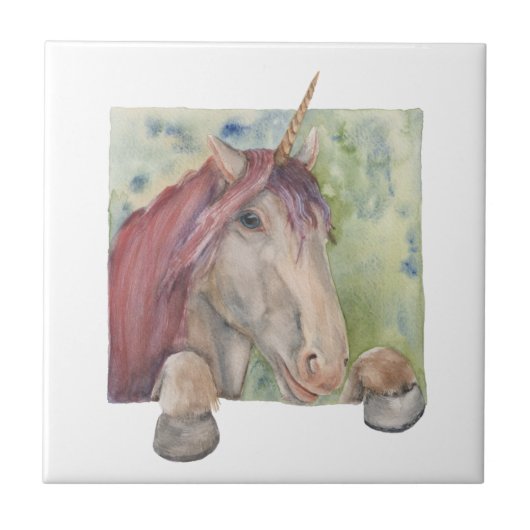 Einhorn Fliese (Vorderseite)