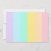 Einhorn-Foto Einladung (Rückseite)