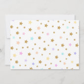 Einhorn-Foto-Einladung, Einhorn-Party Einladung (Rückseite)