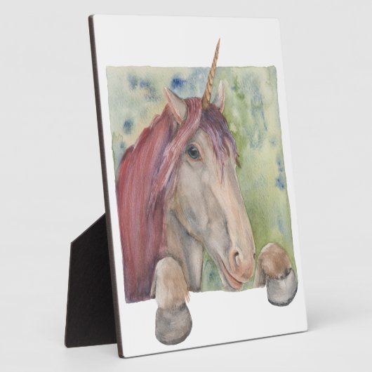 Einhorn Fotoplatte (Seite)