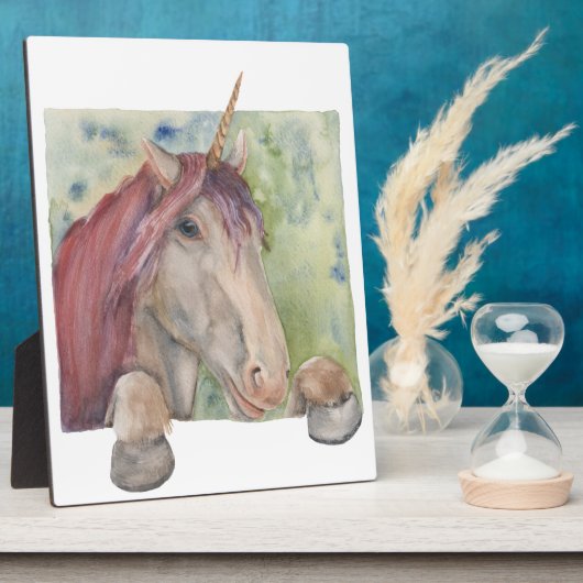 Einhorn Fotoplatte (Seite)