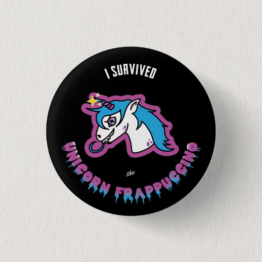 Einhorn Frapp Button (Vorderseite)