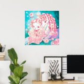 Einhorn Freude Poster (Heimbüro)