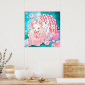 Einhorn Freude Poster (Küche)
