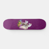 Einhorn-Freund-Pixel-Kunst Skateboard (Horizontal)
