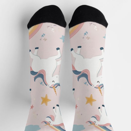 Einhorn-Freunde Socken (Oben)