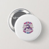 Einhorn Fröhlich und Magisch Button (Vorne & Hinten)