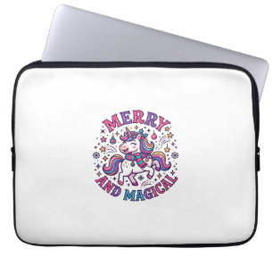 Einhorn Fröhlich und Magisch Laptopschutzhülle