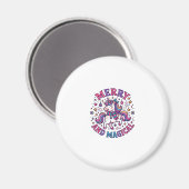 Einhorn Fröhlich und Magisch Magnet (Vorderseite/Rückseite)