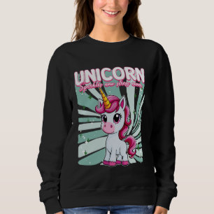 Einhorn Funken Jetzt Stress Niemals Einhorn Sweatshirt