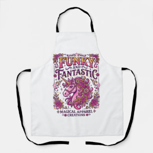 Einhorn Funky und Fantastisch Stylisches Zazzle De Schürze