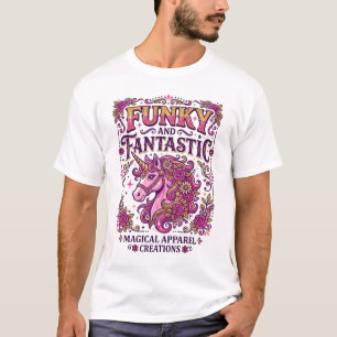 Einhorn Funky und Fantastisch Stylisches Zazzle De T-Shirt