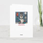 Einhorn für Jolene Feiertagskarte (Rückseite)