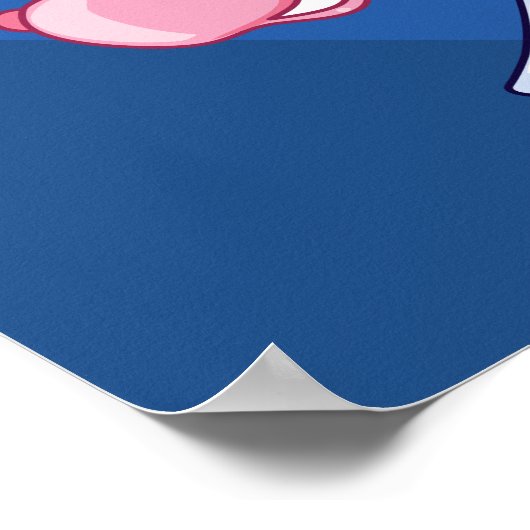 Einhorn-Furzen Poster (Ecke)