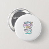 Einhorn Fußball Einhorn Stern Süß Button (Vorne & Hinten)