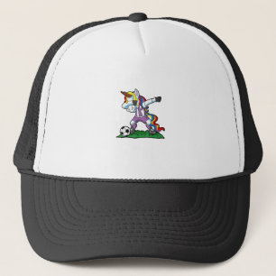 Einhorn-Fußballmädchen Damen-Team-Trainer-Geschenk Truckerkappe