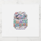 Einhorn Galactic Tagträumer Kawaii Aufkleber und T (Einzelnes Label)