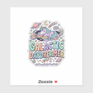 Einhorn Galactic Tagträumer Kawaii Aufkleber und T