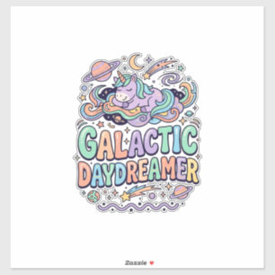 Einhorn Galactic Tagträumer Kawaii Aufkleber und T