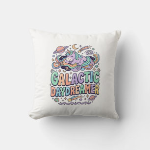 Einhorn Galactic Tagträumer Kawaii Aufkleber und T Kissen