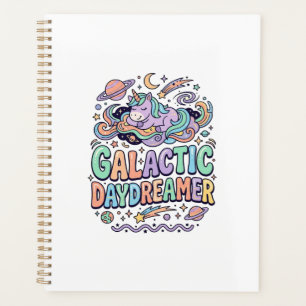 Einhorn Galactic Tagträumer Kawaii Aufkleber und T Planer