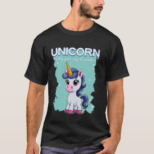 Einhorn galoppieren Sie Ihren Weg zur Größe Einhor T-Shirt