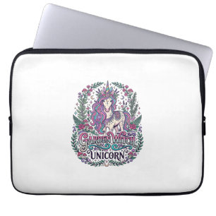 Einhorn-Garten-Hexe Einhorn Buntes Bekleidung Grap Laptopschutzhülle
