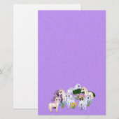 Einhorn-Garten-Pixel-Kunst Briefpapier (Vorne/Hinten)