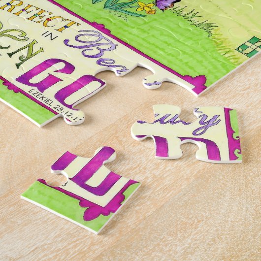 Einhorn-Garten-Puzzlespiel Puzzle (Seite)