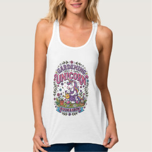 Einhorn-Gartenbau-Einhorn-Werbegeschenk Süßes Gesc Tank Top