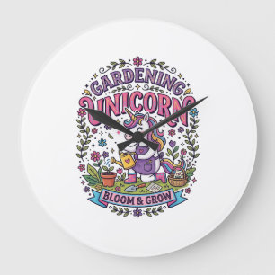 Einhorn-Garteneinhorn-Werbegeschenk Süßes Geschenk Große Wanduhr